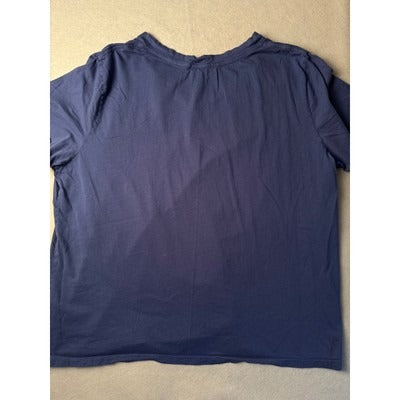 Women’s Fresh Produce Indigo V-Neck Shirt Sz 3XL