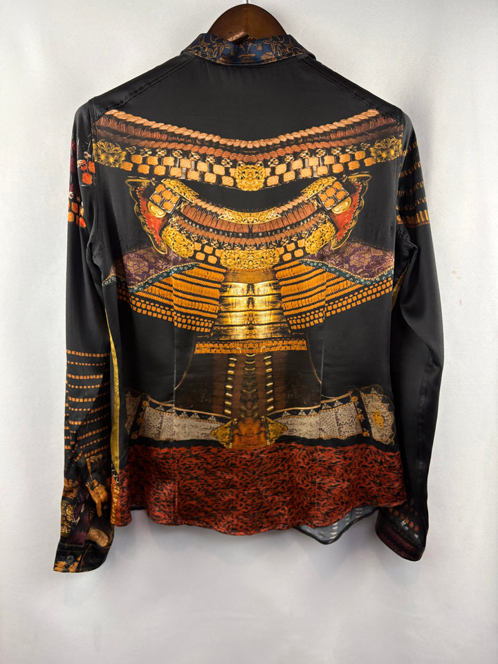 Women’s ETRO Size 12 Multicolor Patterned Button Up Blouse