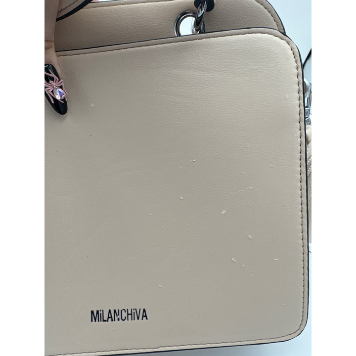 Women’s MilanChiva Beige handbag w/ detachable crossbody & coin purse