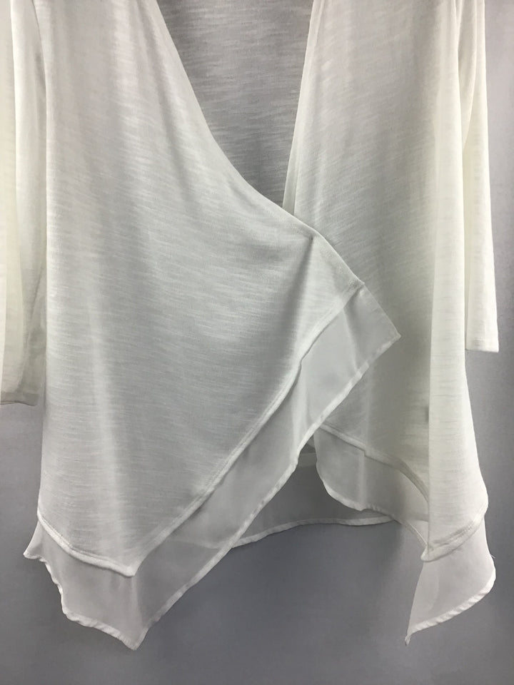 Women’s Studio Works White Lightweight Cardigan Size Small