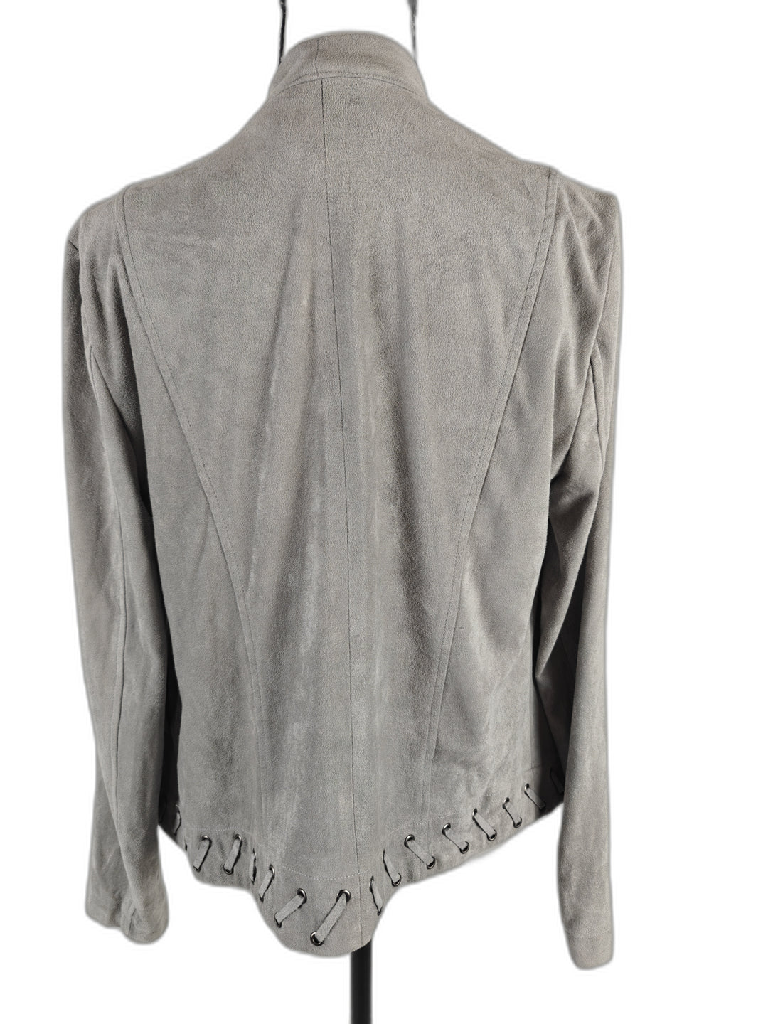Women BB Dakota Faux Suede Jacket Gray Small