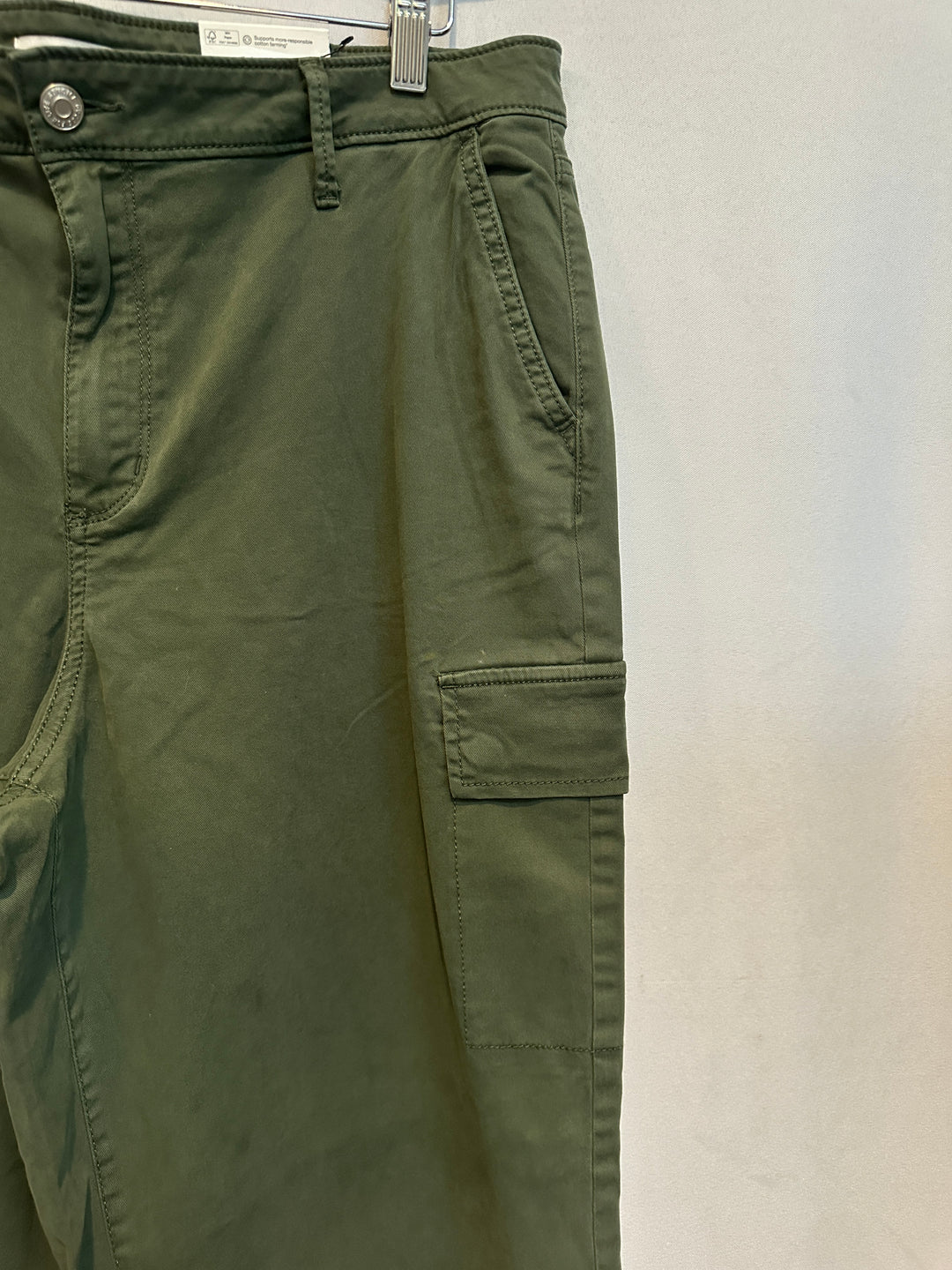 Women’s Sonoma Mid Rise Straight Cargo Pants Olive Green Size 16