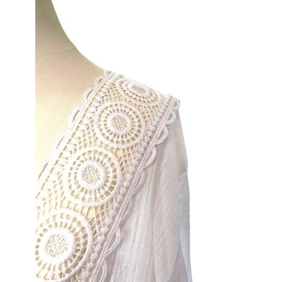 Women's La Blanca White Cotton Cardigan - Size XL
