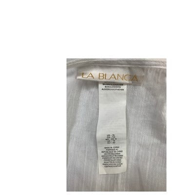 Women's La Blanca White Cotton Cardigan - Size XL