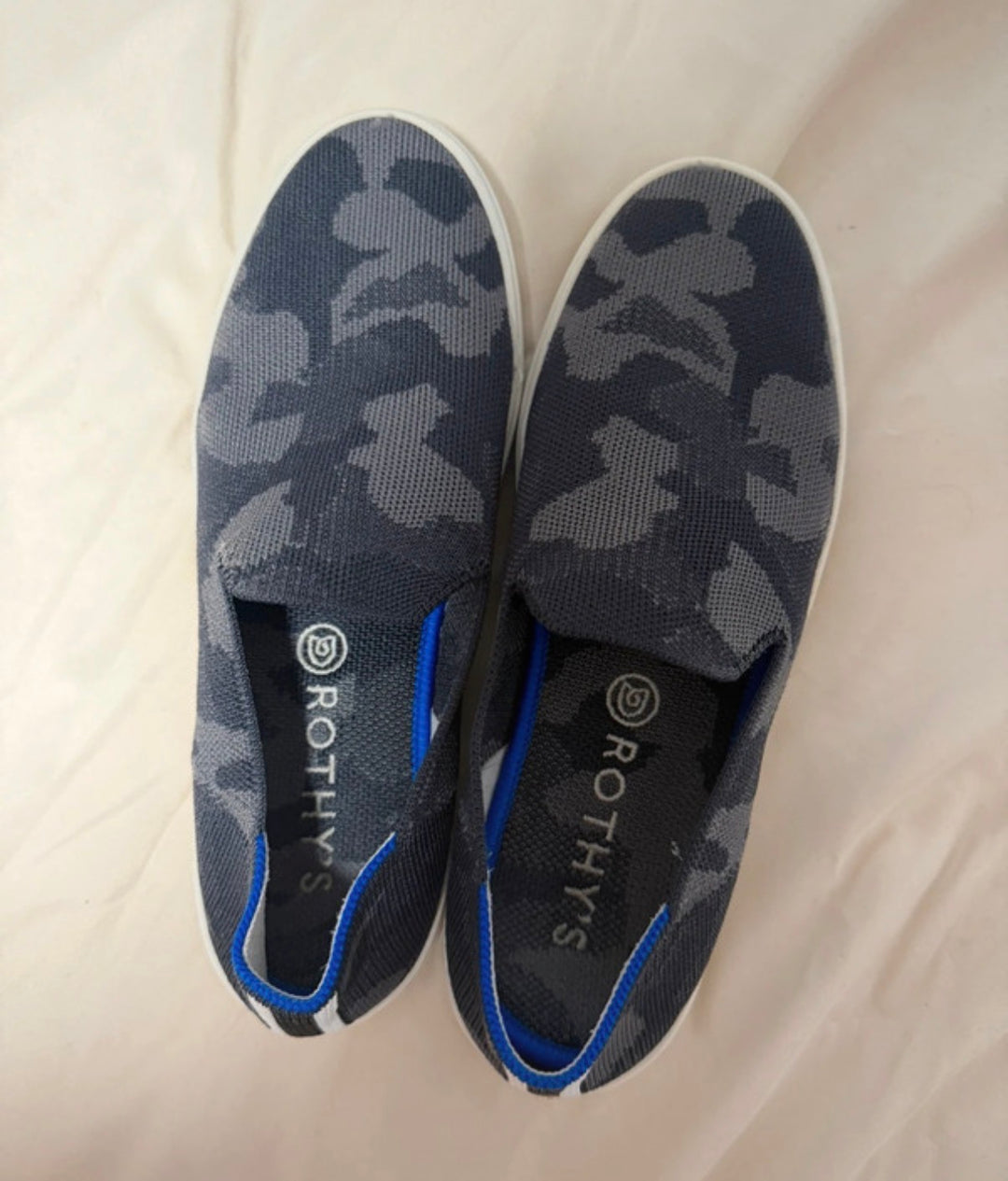 Rothy’s camo slip on sneakers