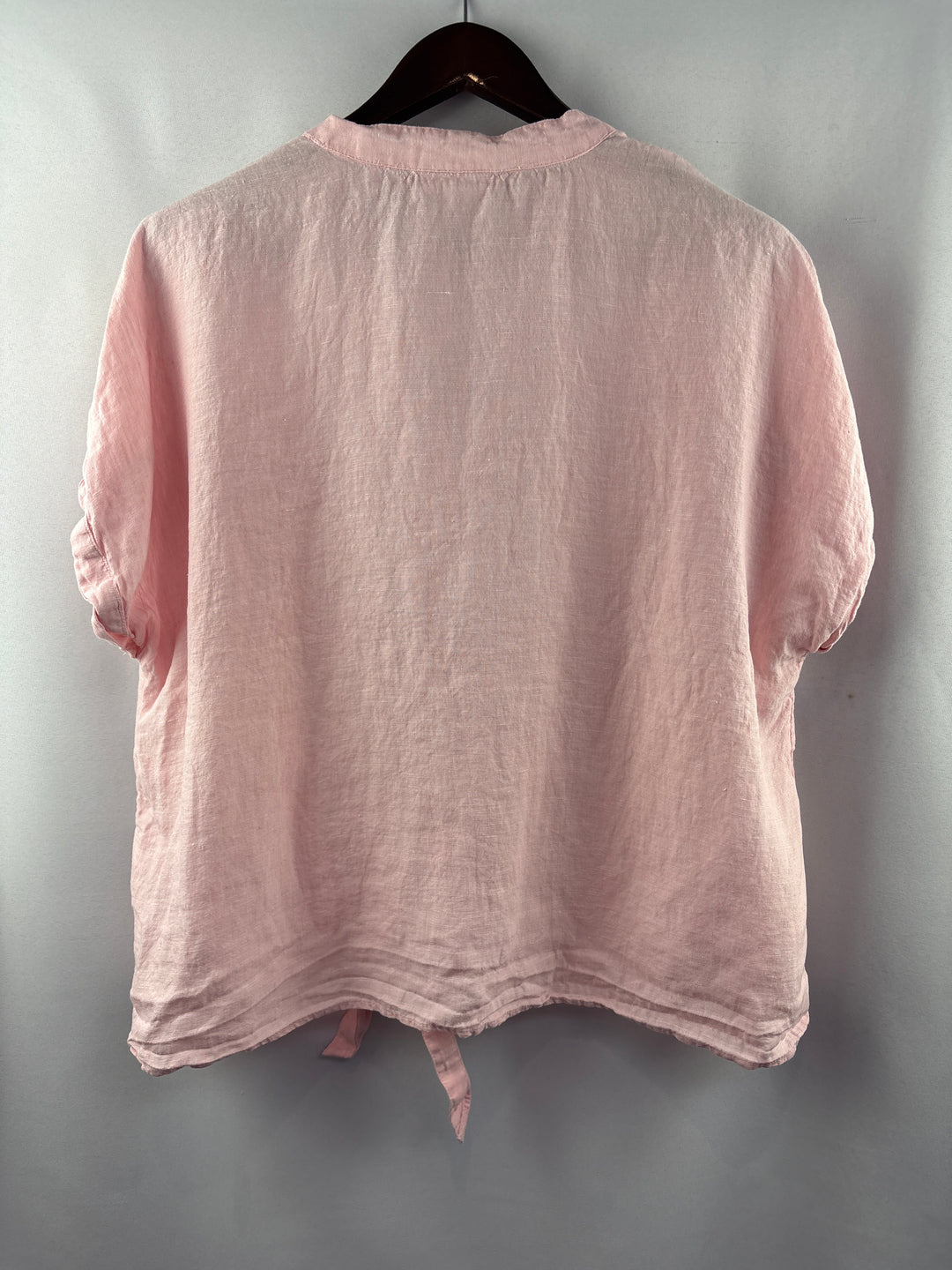 Women’s Charter Club XL Baby Pink Short Sleeve Button Up
