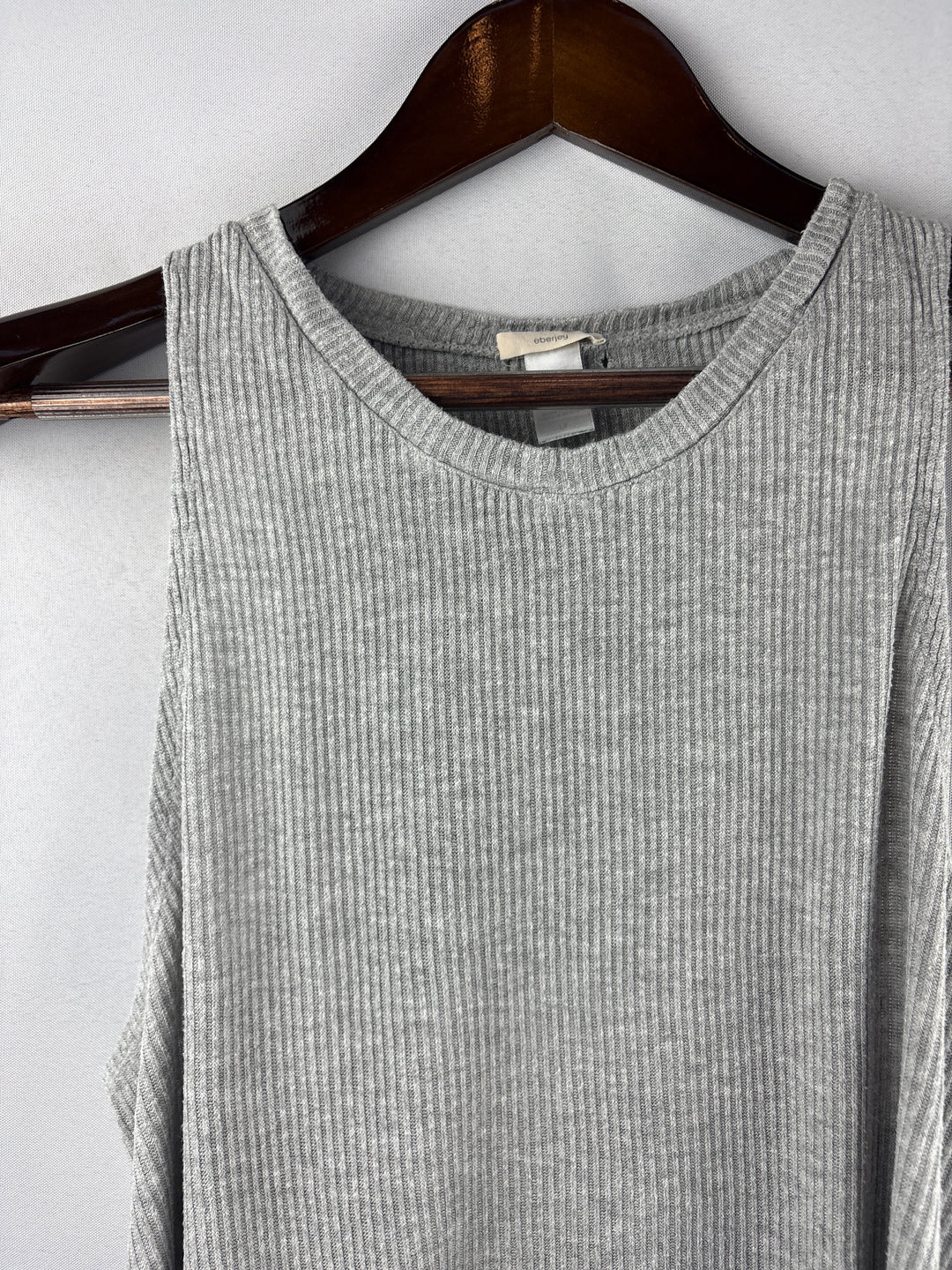 Women’s Everjey Small Light Gray Ribbed Tank Top