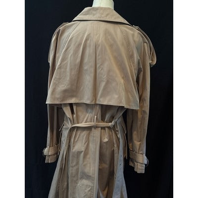 Women’s Vera Wang Beige Long Trench Coat Sz XL