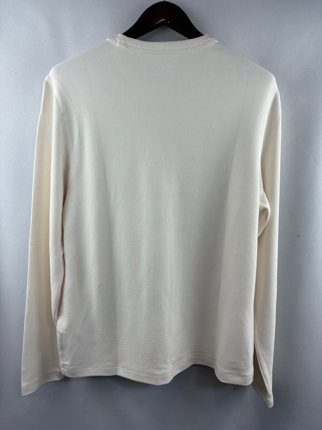 Men’s YPB Large Cream Long Sleeve Waffle Shirt