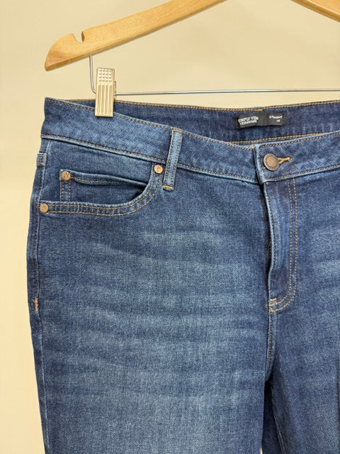 Simply Vera Vera Wang Straight‑Leg Jeans Sz14 (Medium Blue, 28” Inseam)