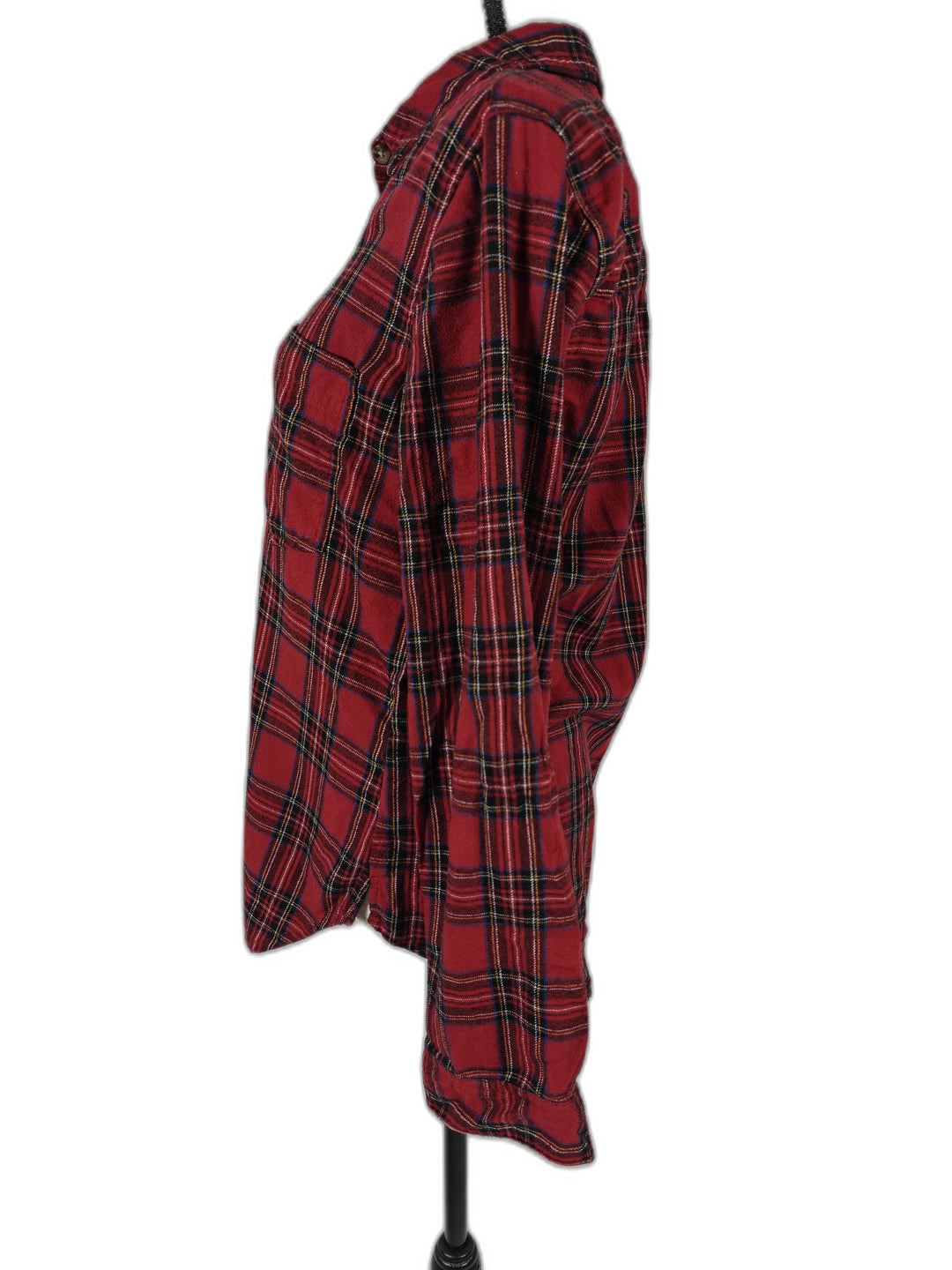 Womens Abercrombie &amp; Fitch Flannel Shirt Red Plaid Size M