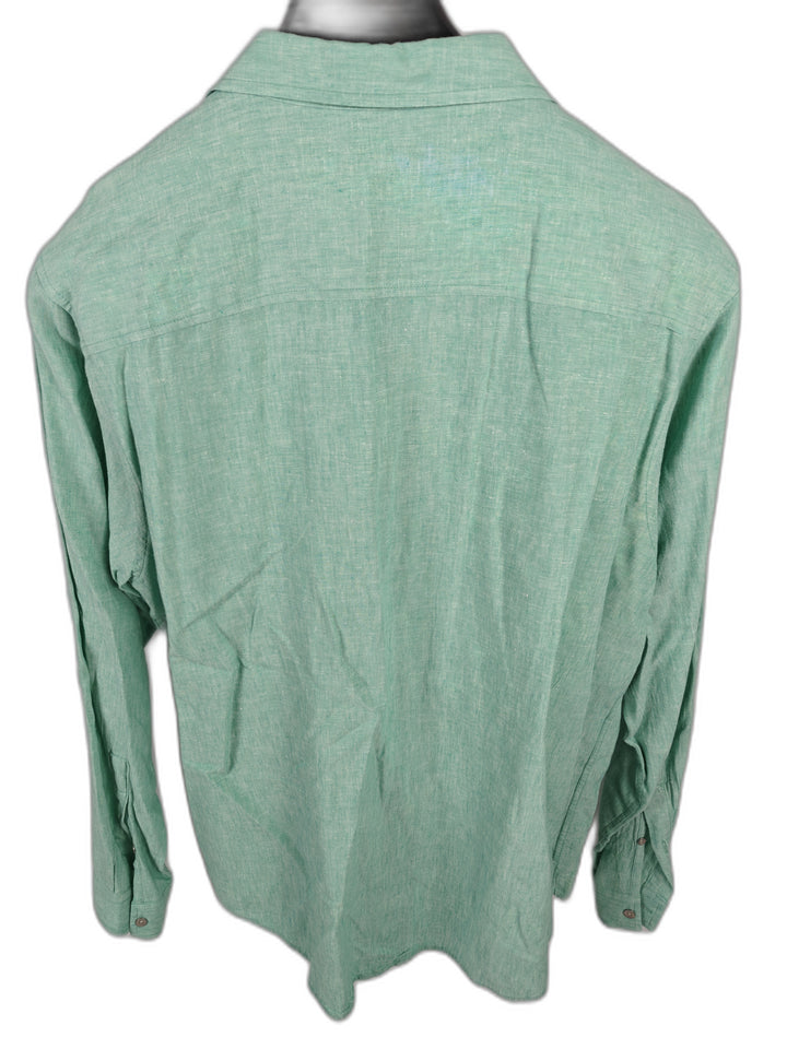 Men’s INC International Concepts Linen Blend Shirt Green XL