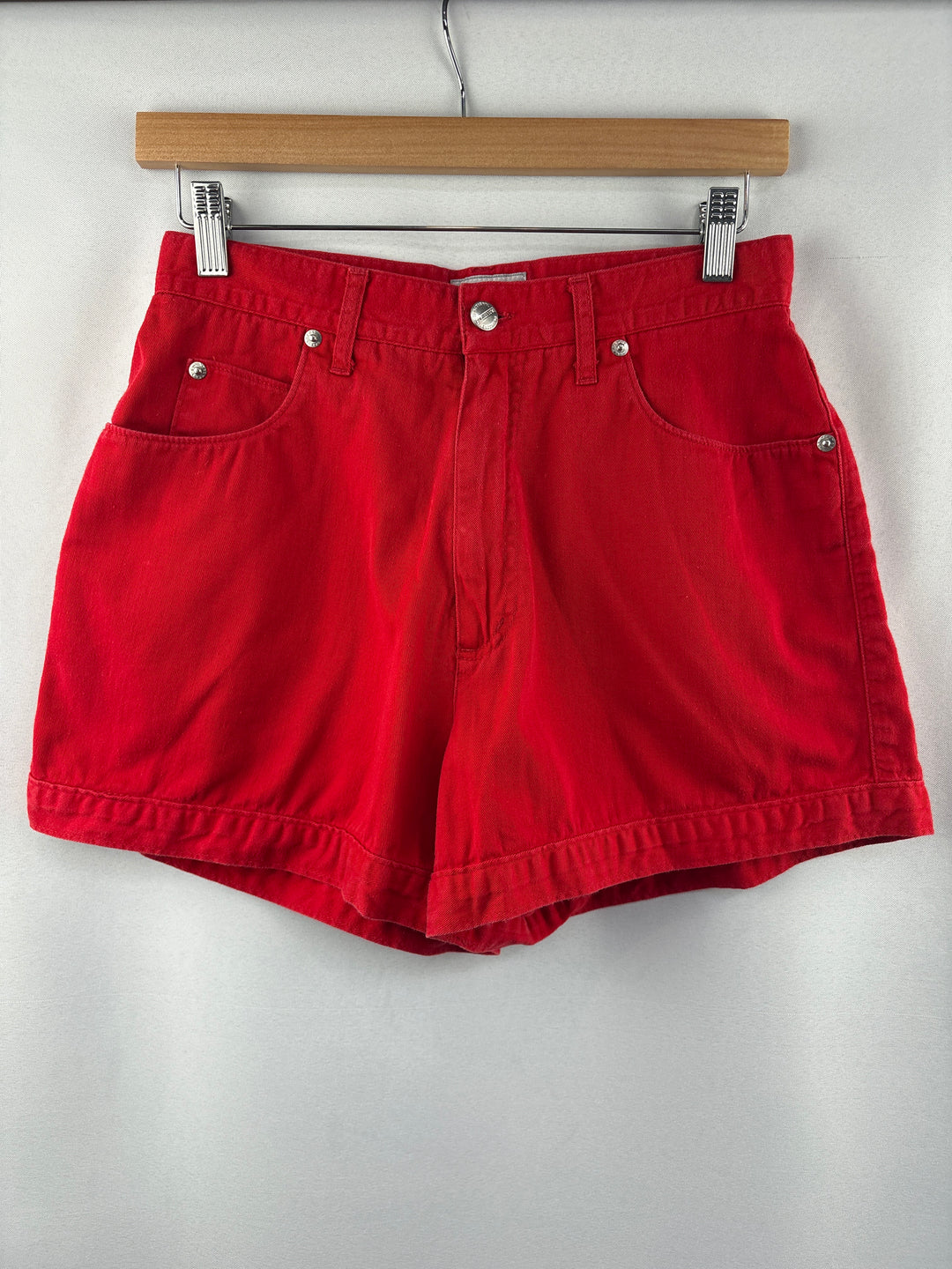 Women’s Palmetto’s Size 9 Bright Red High Waisted Denim Shorts