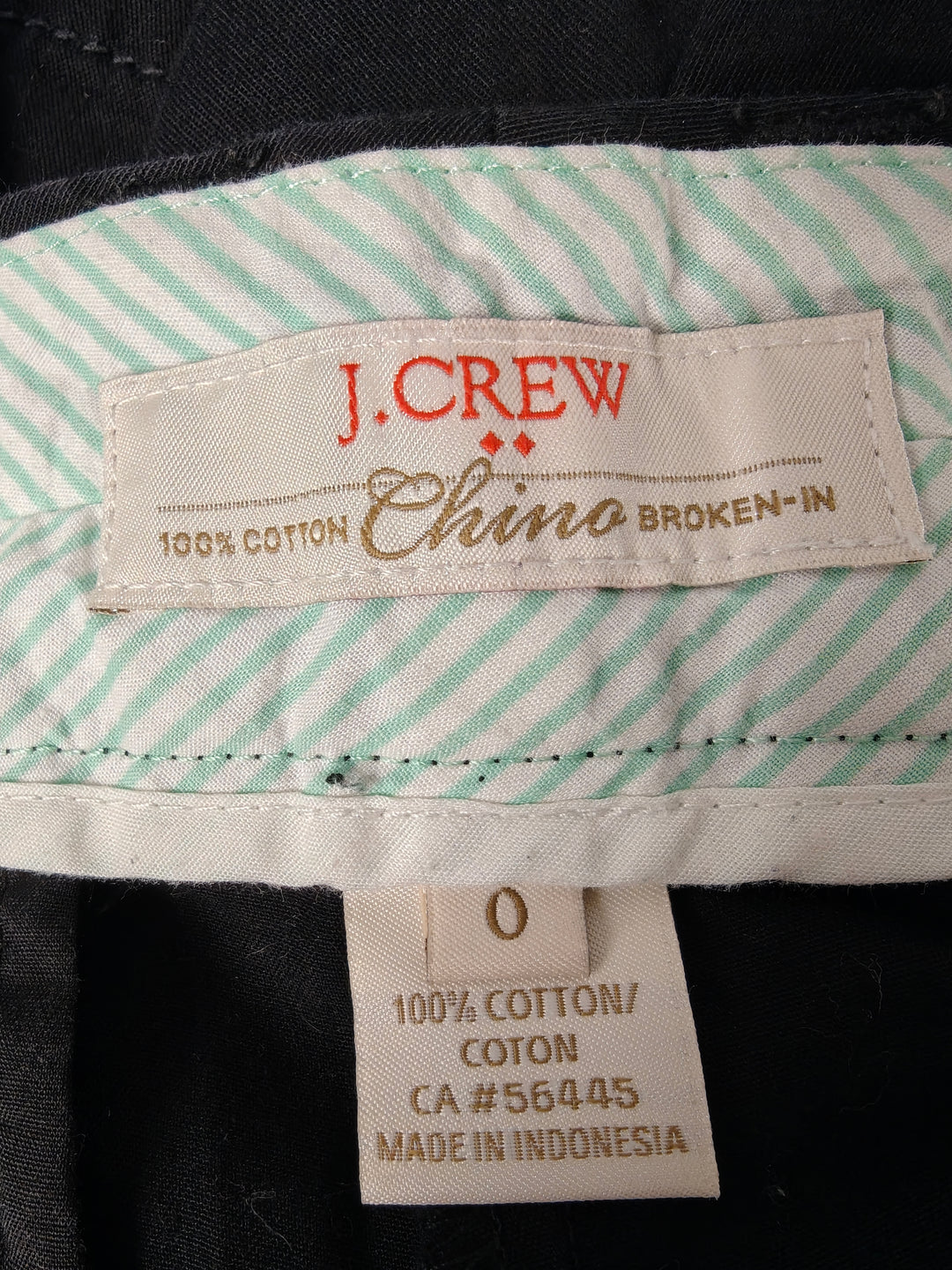 Women J.Crew Chino Shorts Black Size 0