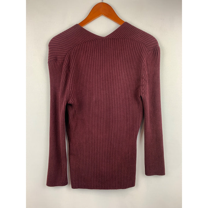I.N.C Petite Ribbed V-Neck Top S