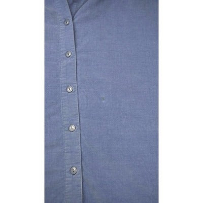 Women's D&Co. Blue Cotton Button-Up Shirt - Size 2X