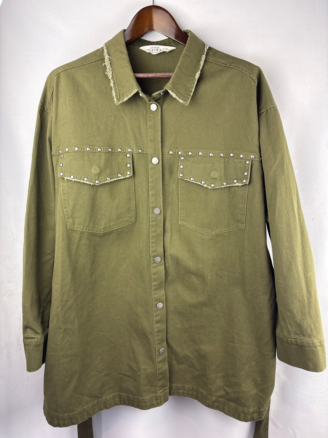 Women’s Studio Untold Size 20/22 Army Green Denim Jacket