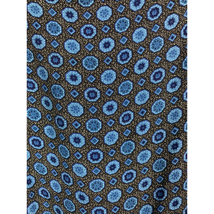 Xhilaration Blue & Black Sleeveless Slip Dress Large