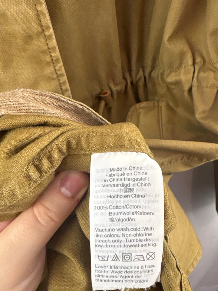 Women’s Madewell Medium Latte Brown Hooded Coat