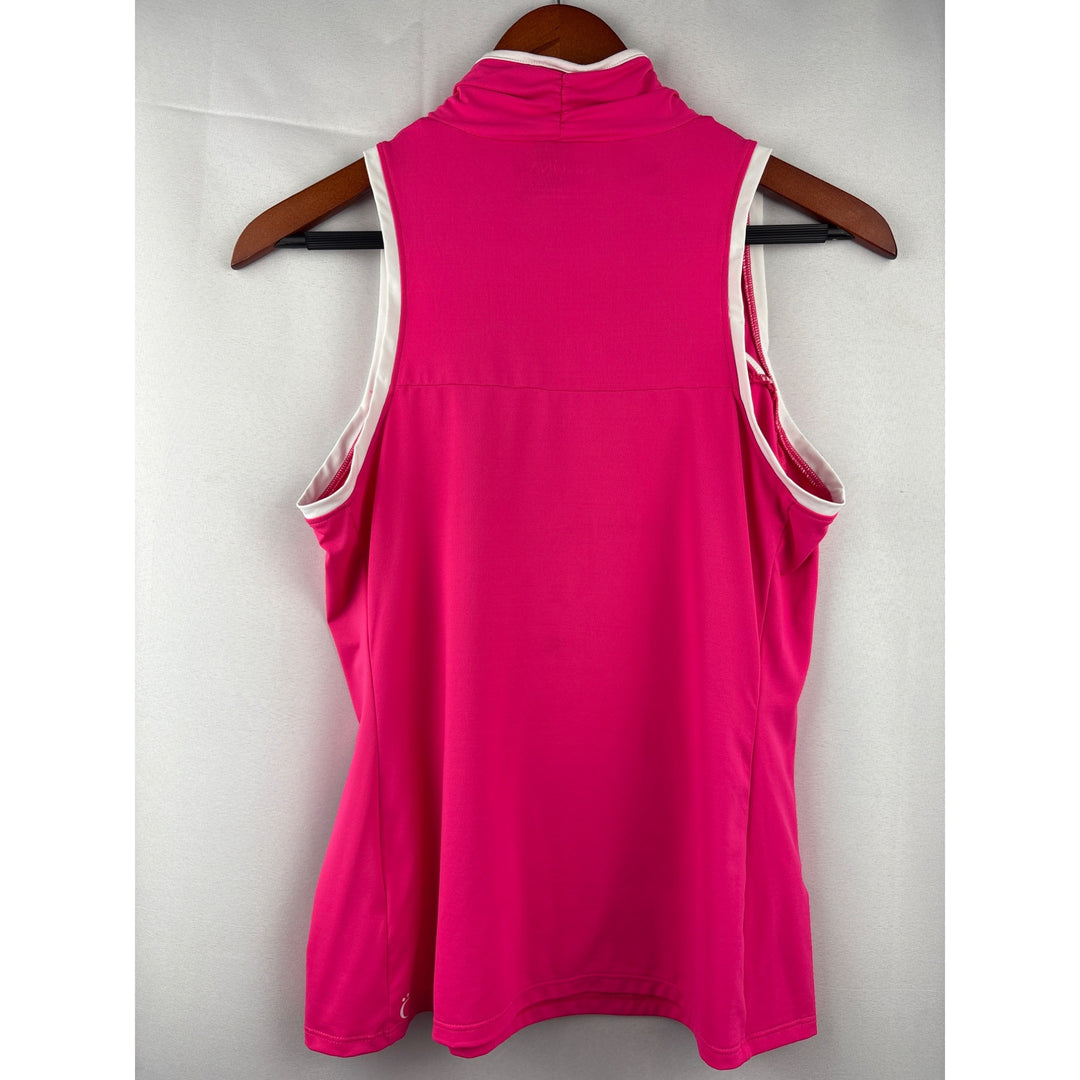 Kinöna Womens Pink Sleeveless Golf Top S Made In Philippines