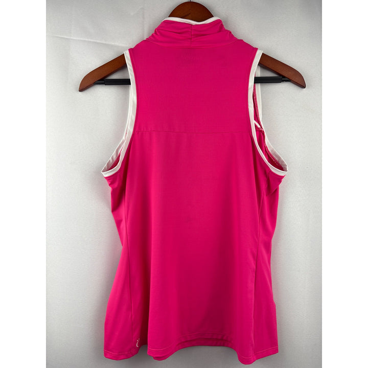 Kinöna Womens Pink Sleeveless Golf Top S Made In Philippines