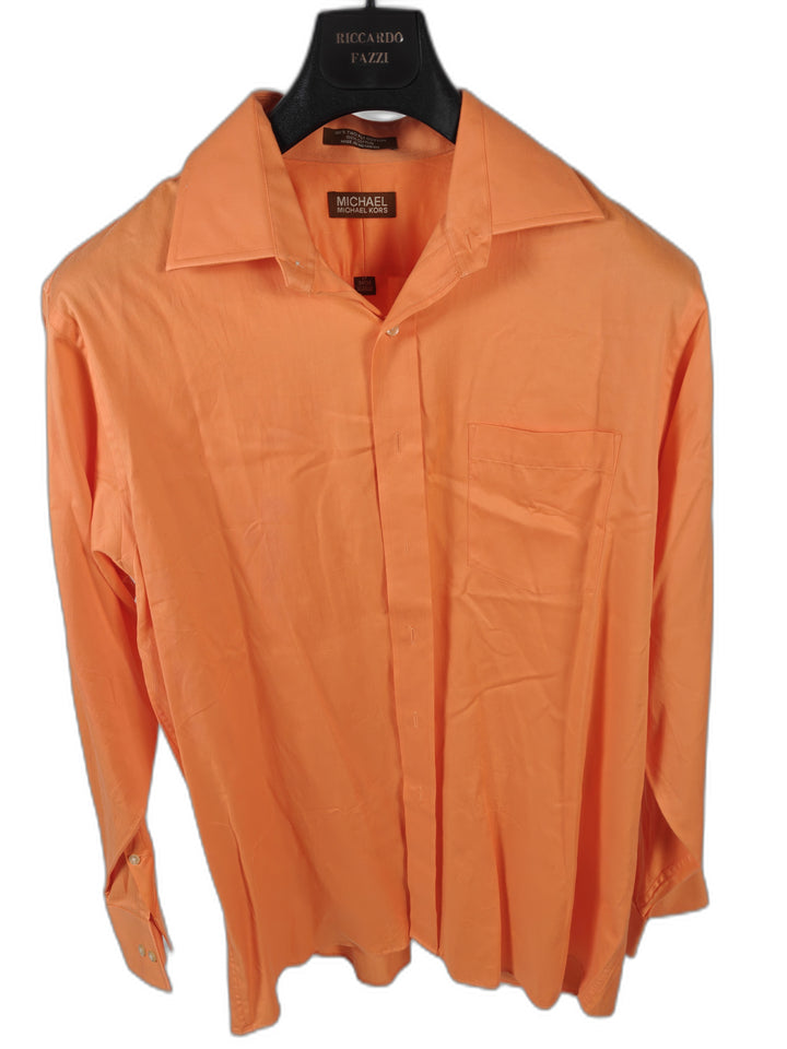 Men’s Michael Kors Dress Shirt Orange XL 17 34/35