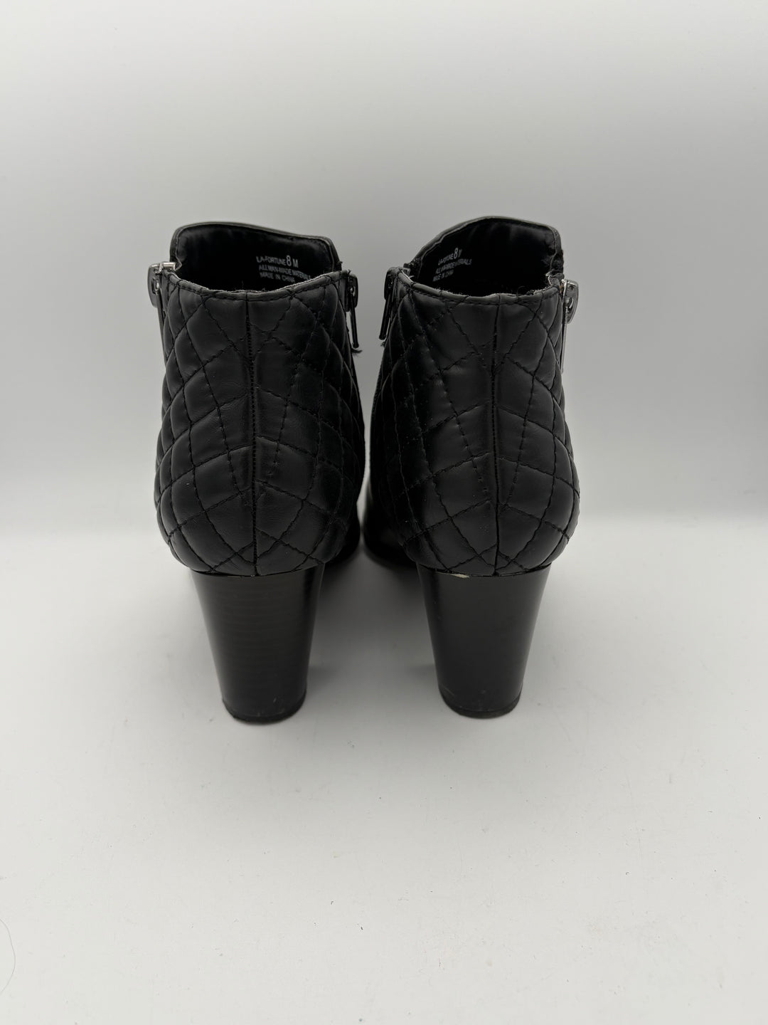 Women’s Laura Ashley Size 8 Black Leather Ankle Boots