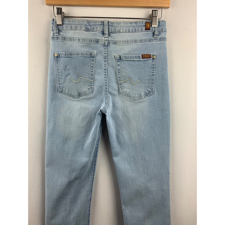 Women's For All Mankind Blue Skinny Jeans Size 14