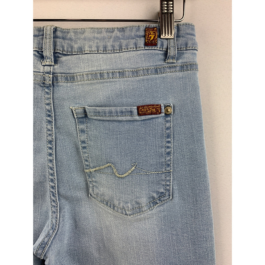 Women's For All Mankind Blue Skinny Jeans Size 14