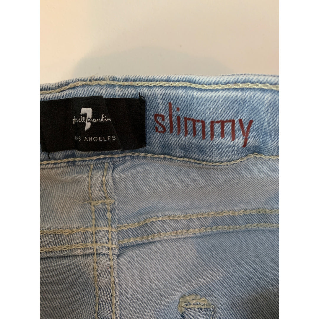 Women's For All Mankind Blue Skinny Jeans Size 14
