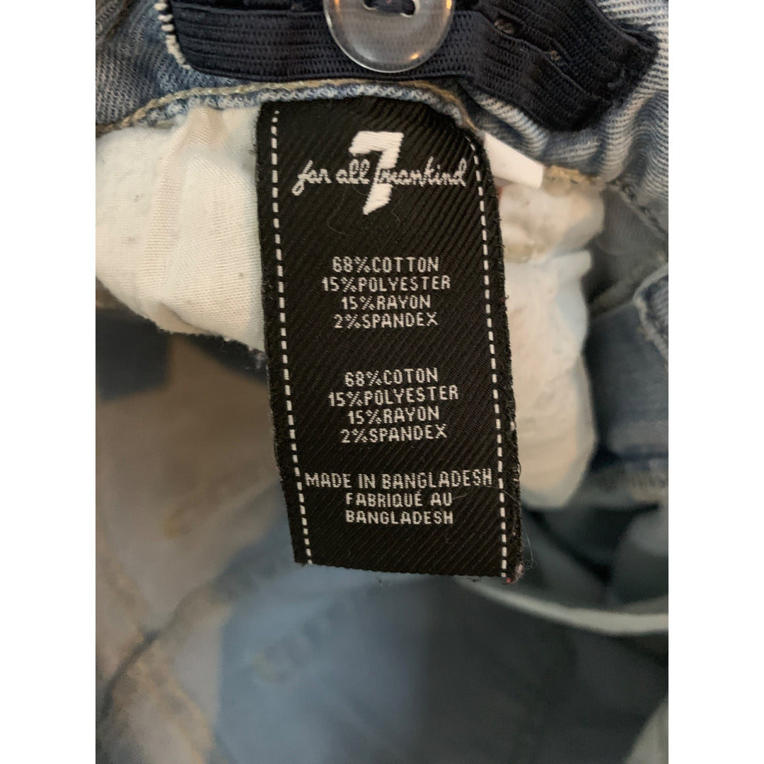 Women's For All Mankind Blue Skinny Jeans Size 14