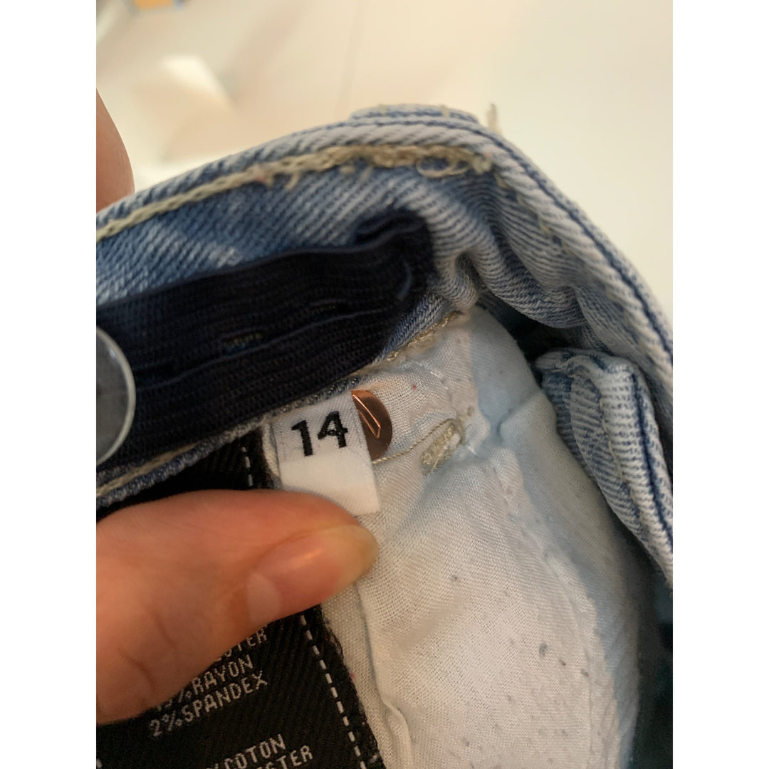 Women's For All Mankind Blue Skinny Jeans Size 14
