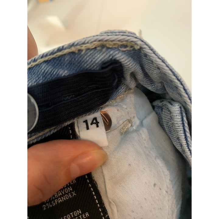 Women's For All Mankind Blue Skinny Jeans Size 14