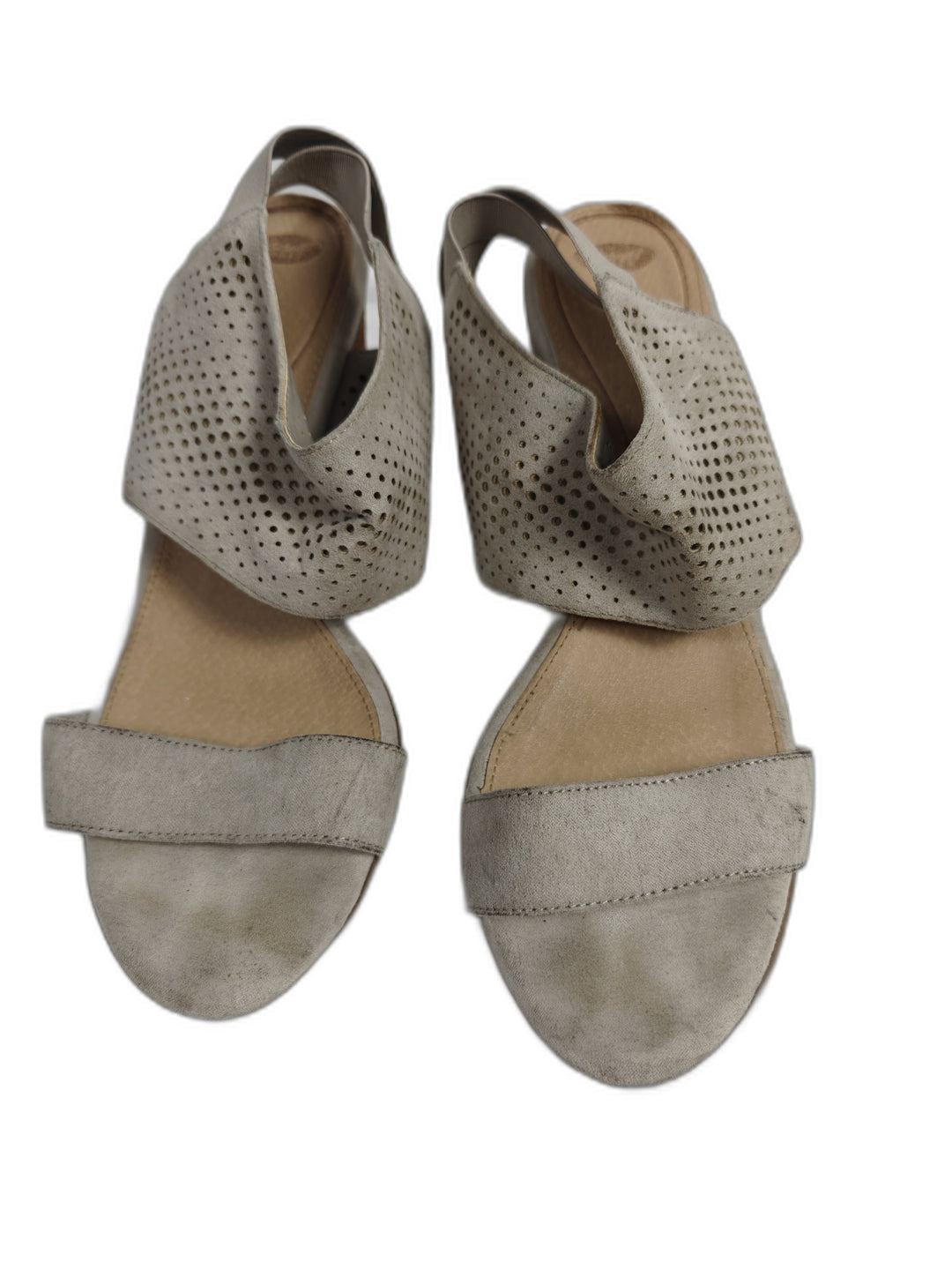 Womens Dr Scholls Wedge Sandals Taupe Size Unknown