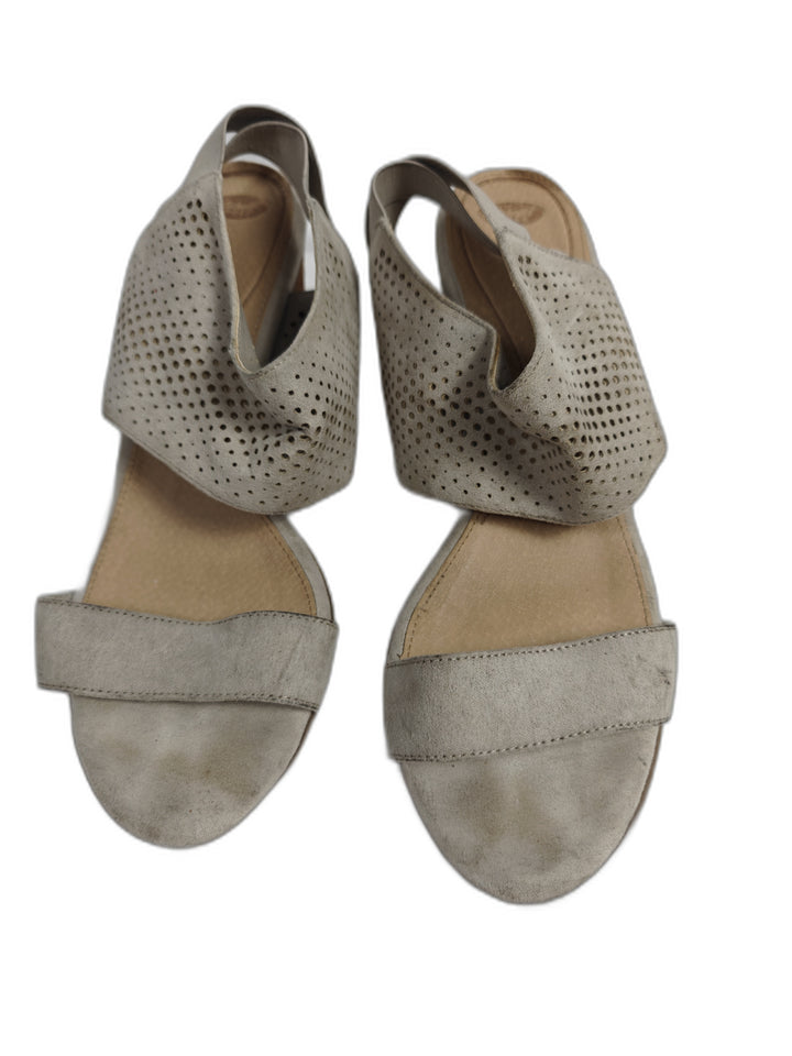 Womens Dr Scholls Wedge Sandals Taupe Size Unknown