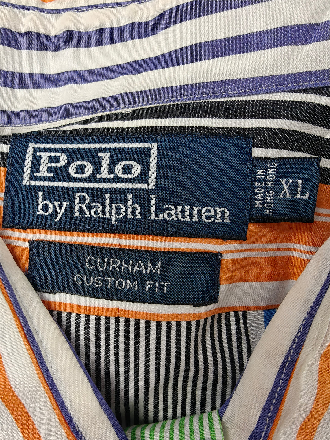 Men’s Polo Ralph Lauren Button-Up Shirt Multicolor Stripe XL