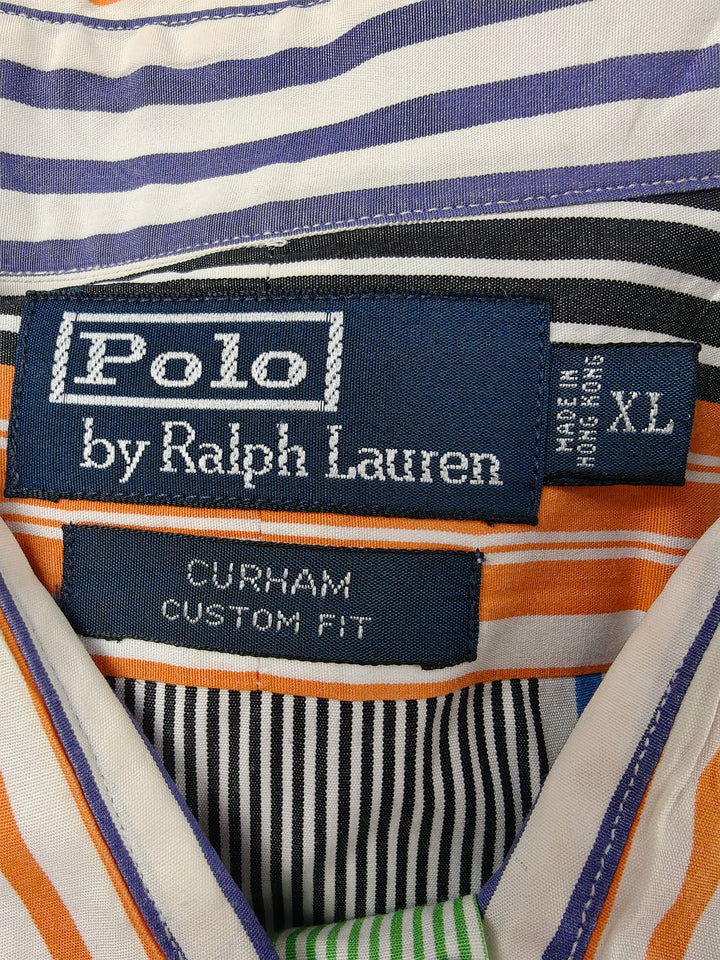 Men’s Polo Ralph Lauren Button-Up Shirt Multicolor Stripe XL