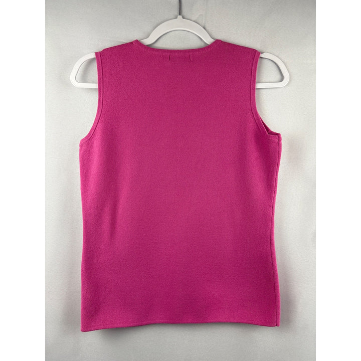 Spring + Mercer Womens Sleeveless Pink Knit Top S