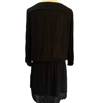 Women’s H&M Black Sheer Long Sleeve Blouse Sz 6