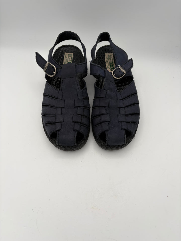 Women’s Josef Seibel Size 8 Navy Blue Air Massage Sandals