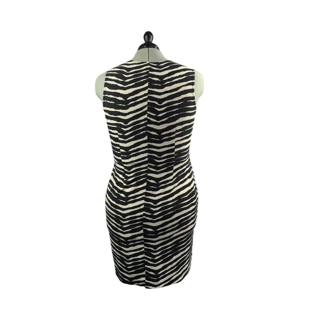 Amanda Lane Zebra Print Sleeveless Wrap Dress XL