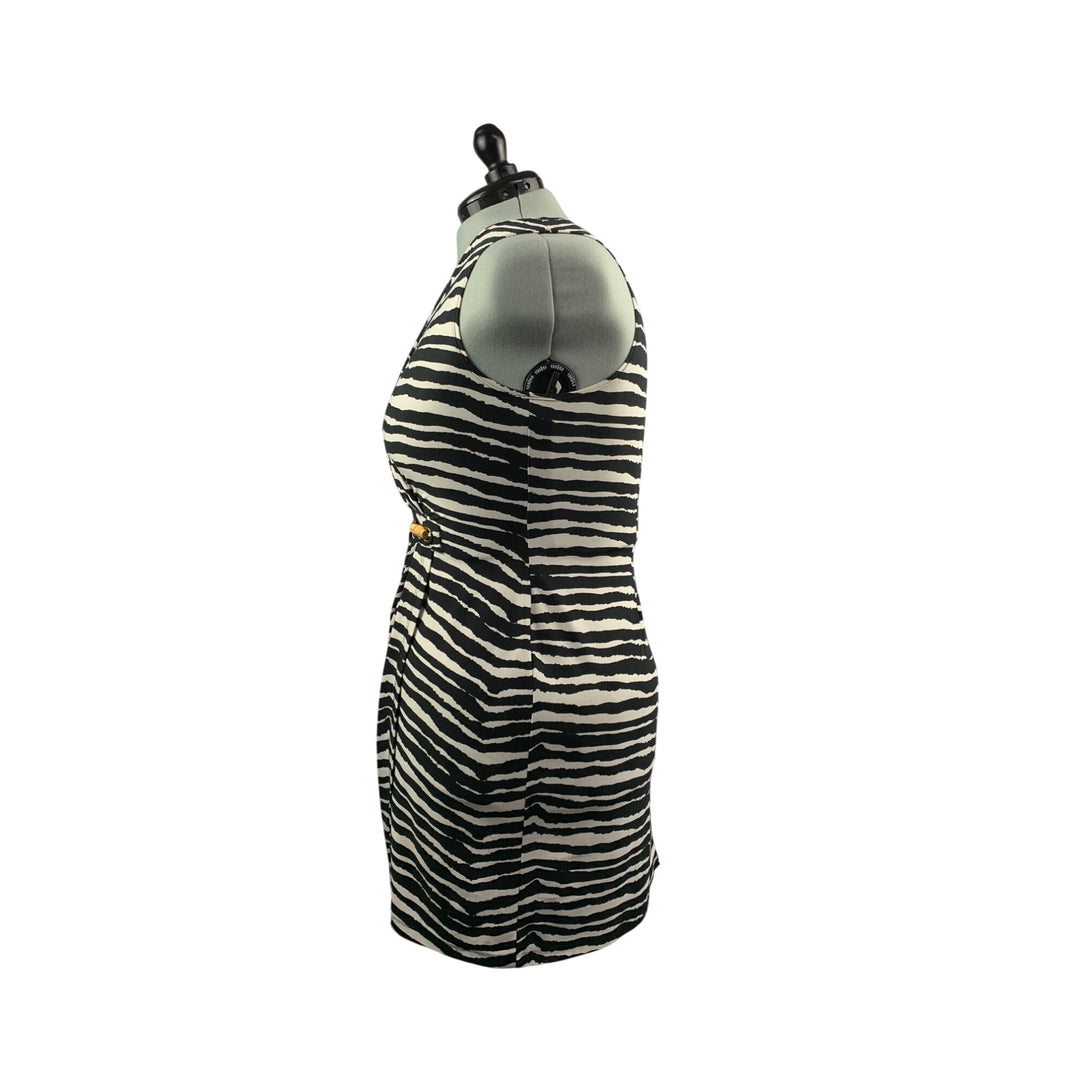 Amanda Lane Zebra Print Sleeveless Wrap Dress XL