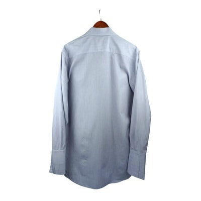 J. Hilburn Mens Blue Button-Down Dress Shirt Size 16/34 Cotton