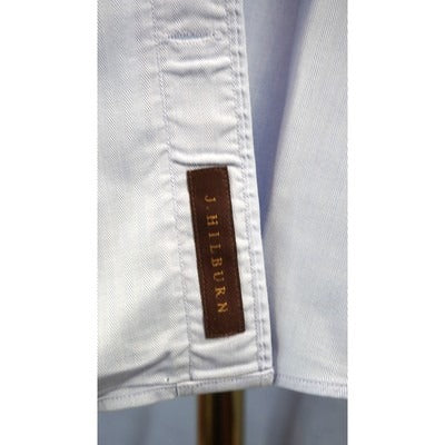J. Hilburn Mens Blue Button-Down Dress Shirt Size 16/34 Cotton