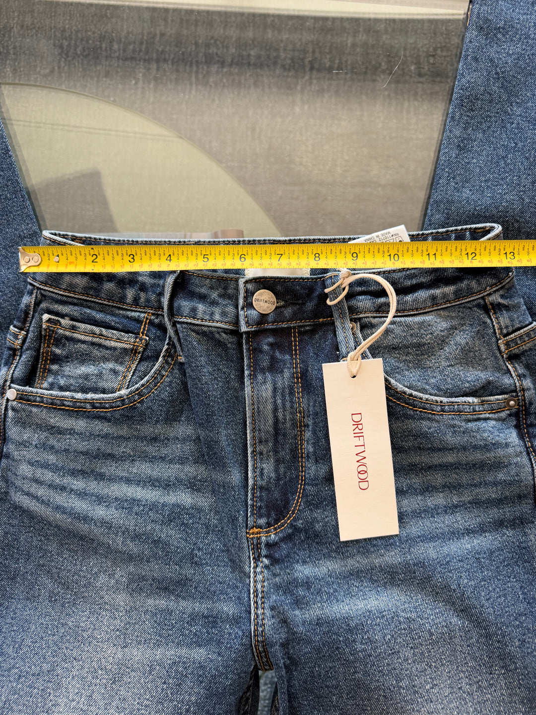 Driftwood Stella High Rise Straight Leg Jeans NWT Size 24