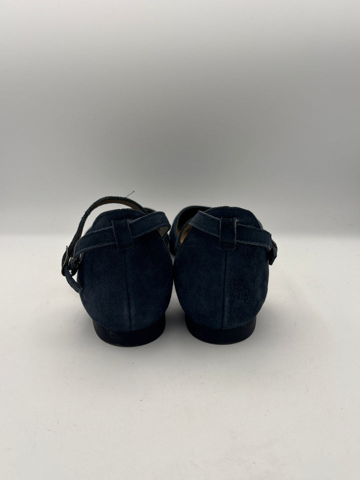 Women’s Paul Green Size 9 Navy Blue Suede Strappy Flats