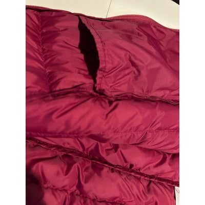 Market & Spruce Maroon Down Puffer Vest Sz L