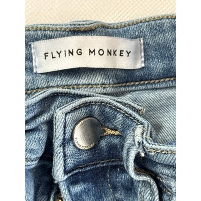 Flying Monkey Light Wash Distressed High-Rise Jeans