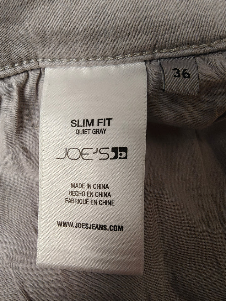 Mens Joes Jeans Slim Fit Gray Pants Size 36