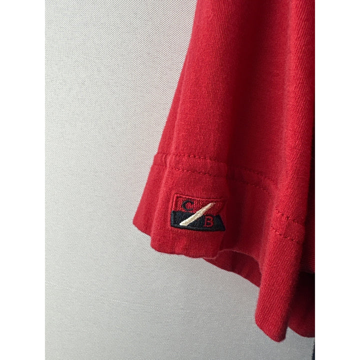 Men’s Vintage Cutter & Buck Large Half-Zip Red & Blue Polo Shirt